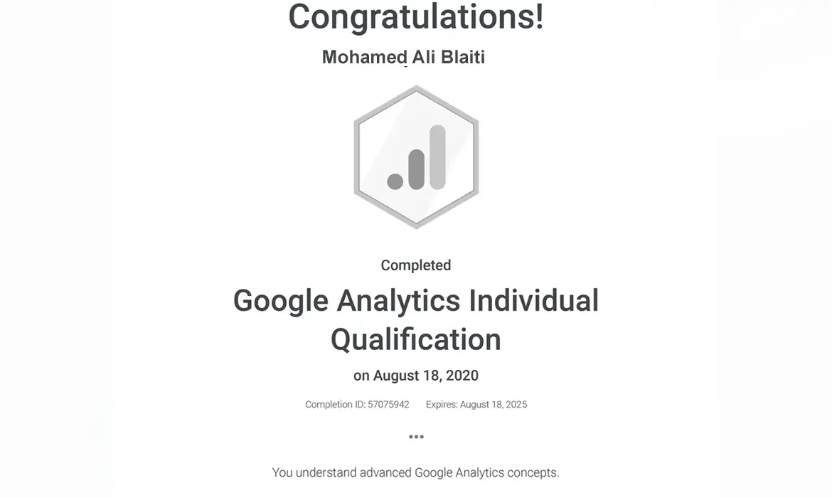 Google Analytics Qualification